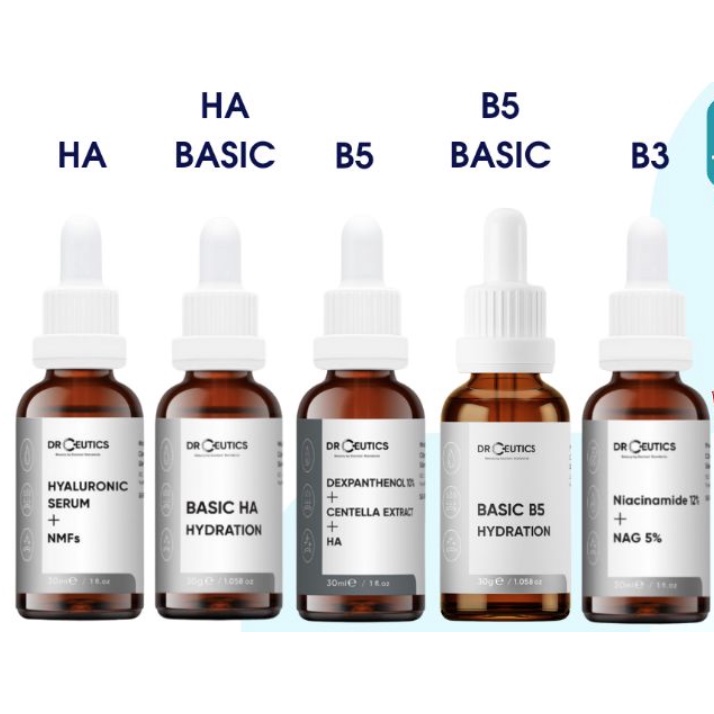 Ảnh Serum Cấp Ẩm, Giảm Mụn, Phục Hồi Da Drceutics HA, B5, B3, Niacinamide, Vitamin C 30ml 3