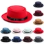 GAVESTO Fedora Mũ Vintage Thu Đông Len Rộng Vành Đầm Khiêu Vũ Tiệc Sân Khấu Hiệu Suất Mũ Cao Bồi