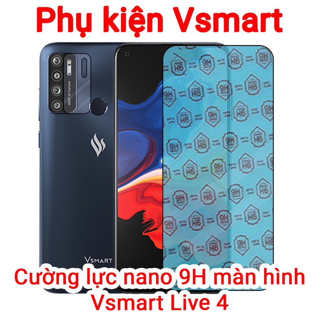 Combo Kính Cường lực Vsmart Live 4 và Dán Camera Nano