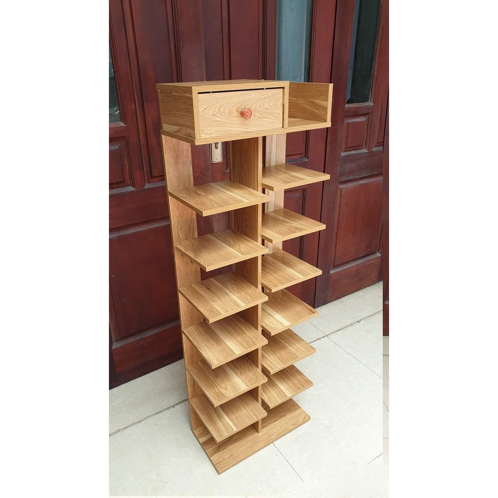 Tủ giày gỗ 7 tầng mẫu mới, kệ để giày gỗ công nghiệp chống ẩm MDF ...