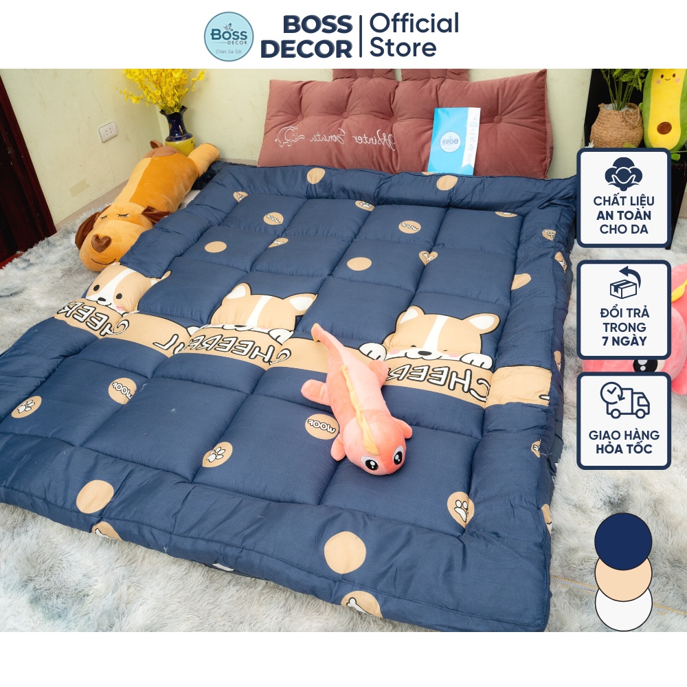 Ảnh Nệm topper Bo Decor tấm làm mềm đệm cotton hàn quốc phong cách khách sạn tiện nghi 2