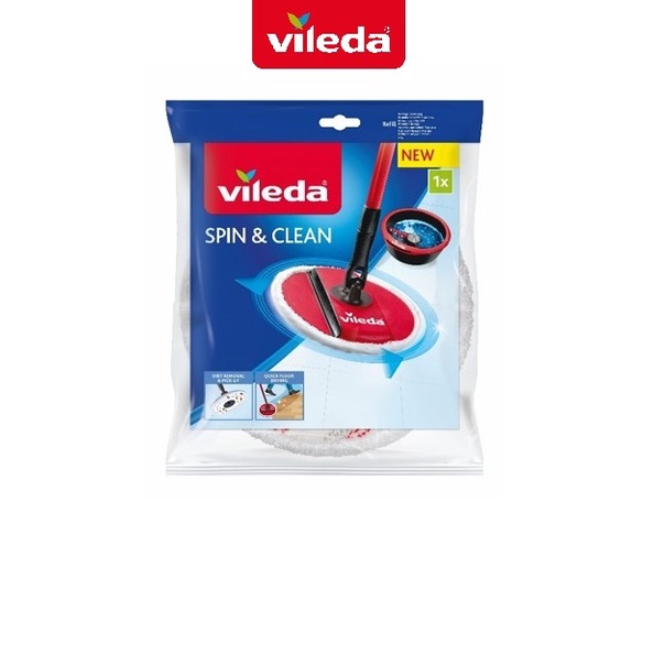 Ảnh Bông lau thay thế VILEDA cho cây lau nhà Spin&Clean diệt khuẩn 99% 4