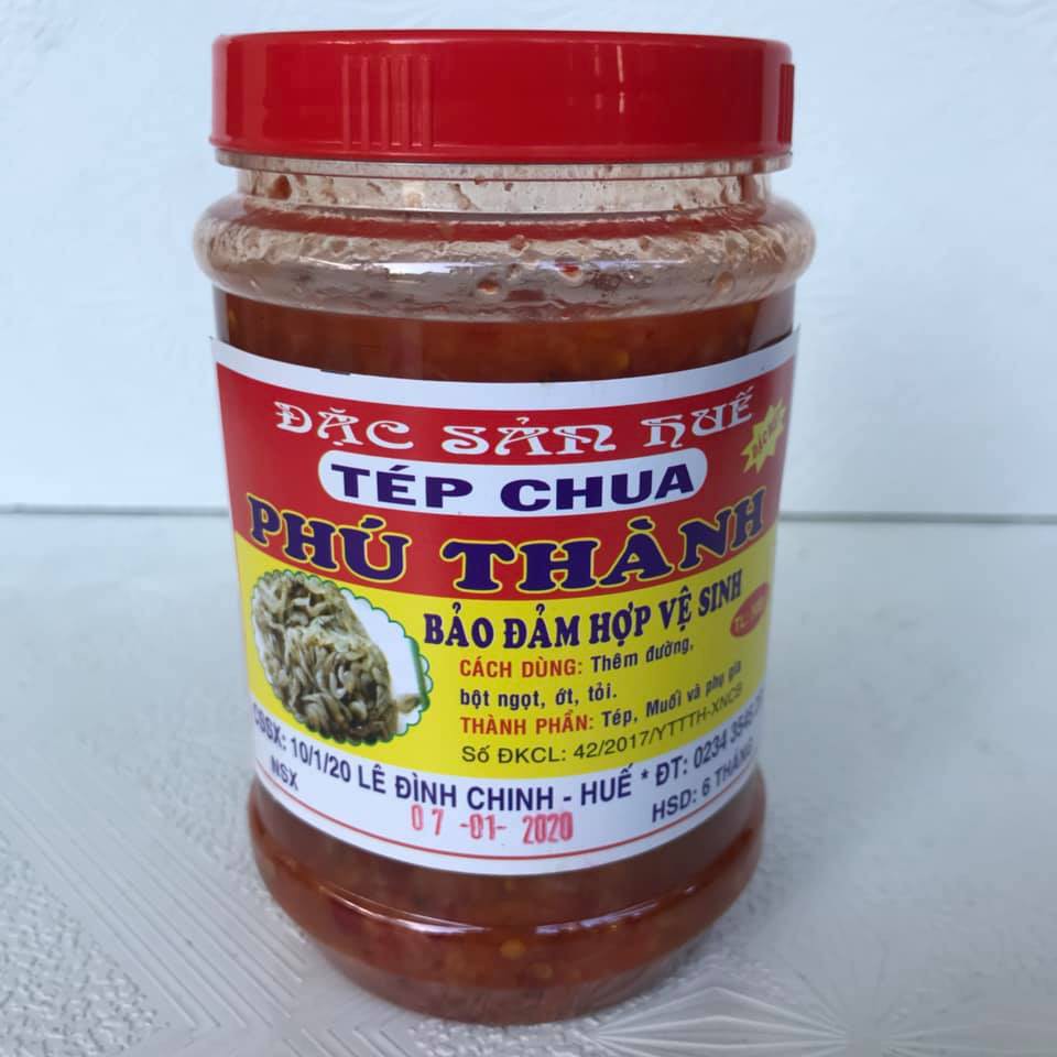 Combo 2 hủ (hủ 500g) Tép Chua Phú Thành - Đặc sản Huế