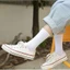 Tất cao cổ nam nữ vớ Unisex thời trang ABICA họa tiết chữ X màu trơn basic chất liệu dày dặn êm mịn T005