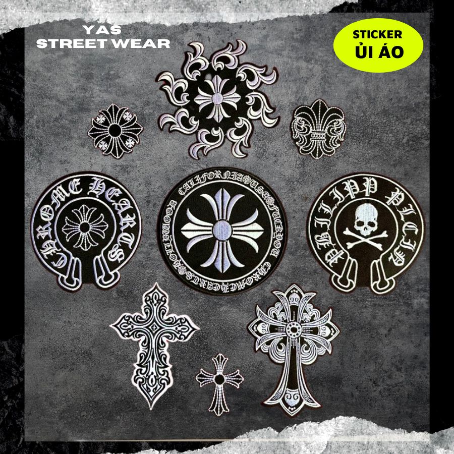 Sticker ủi áo cao cấp, miếng dán quần áo dùng làm Patch ủi, miếng vá ...