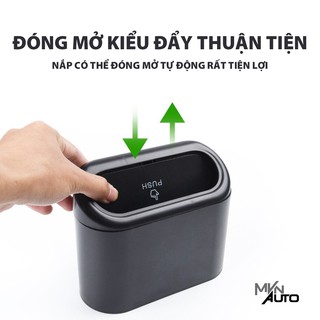 Thùng Rác Mini Để Trên Ô Tô – Thùng Rác Treo Trên Xe – Hộp Đựng Đồ Chuyên Dụng – Mvn Auto