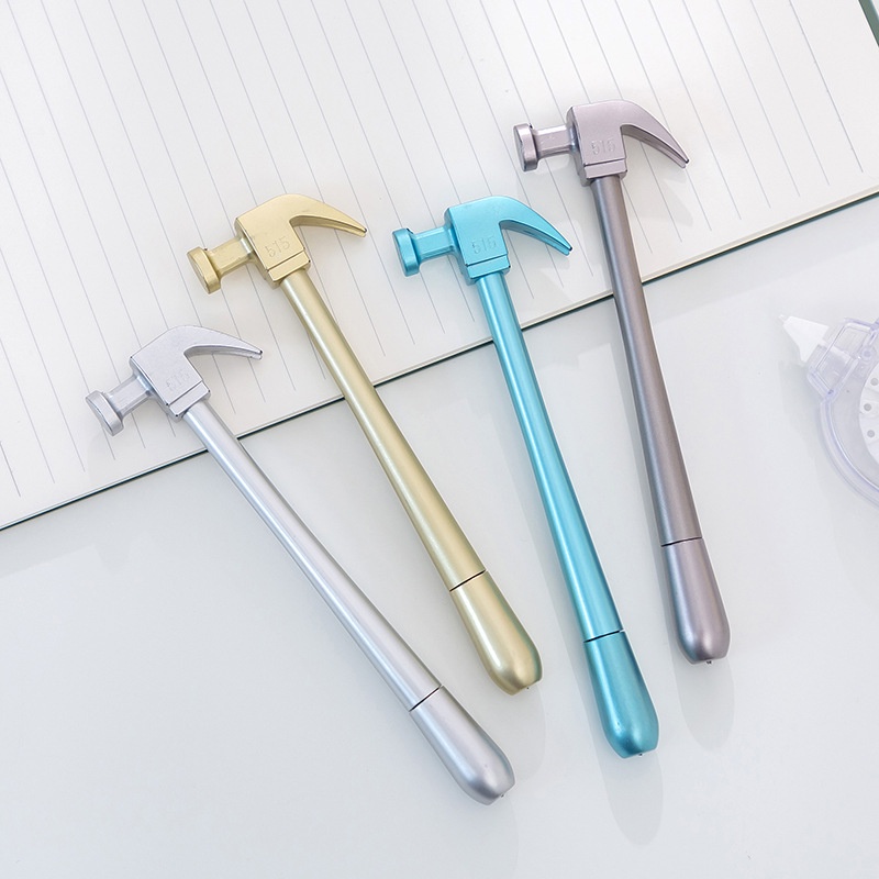 3 Bút Nước Mực Đen Ngòi Kim Hình Búa 0.5Mm