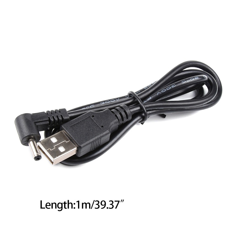 5V for  Power Cable USB to for  3.5x1.35mm Plug Charging Cord with Elbow
