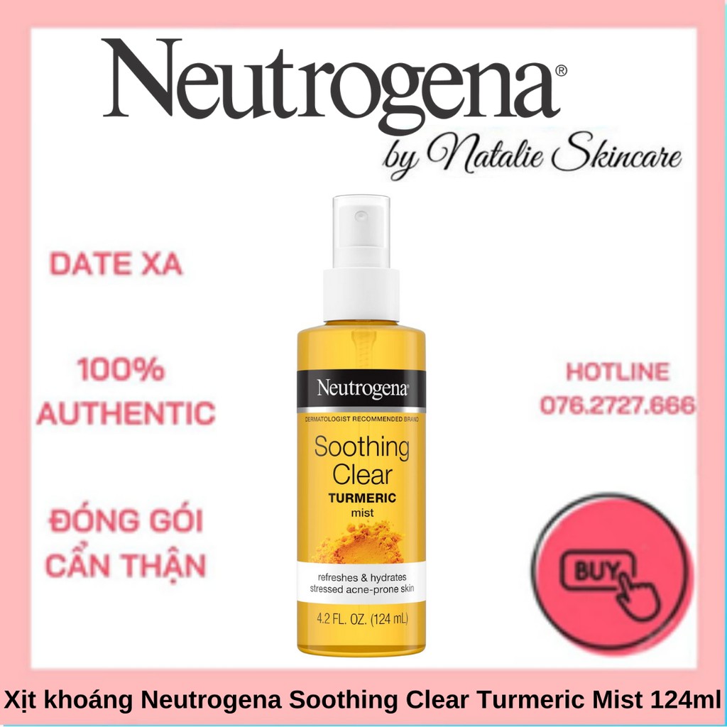 Neutrogena Soothing Clear Turmeric Mist Spray, 4.2 Fl Oz