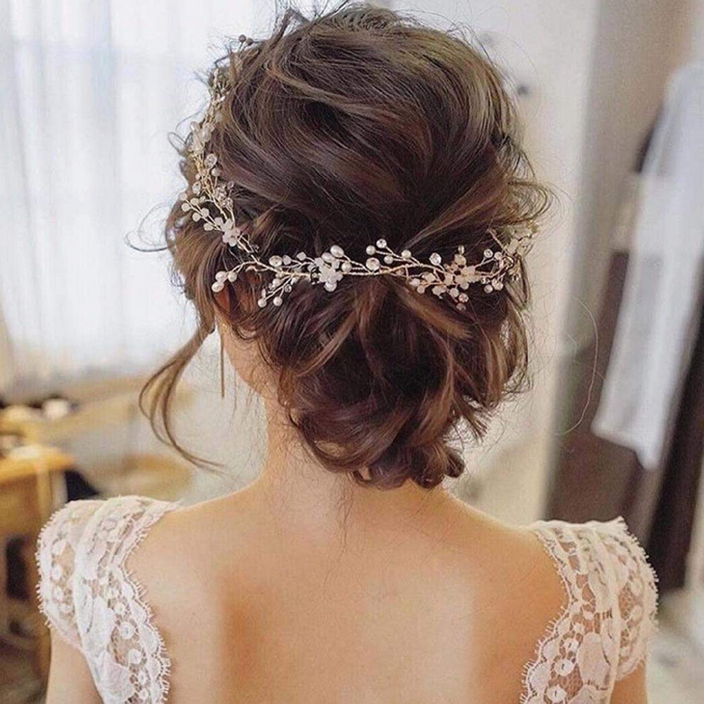 Kẹp tóc hoa ngọc trai pha lê quyến rũ dành cho nữ / Phụ nữ thanh lịch Đám cưới cô dâu Snap Barrette Kẹp tóc / Que tóc Desgin loại chữ U kim cương / Phụ kiện tóc hợp thời trang đám cưới cho nữ