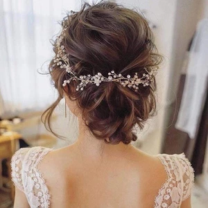 Kẹp tóc hoa ngọc trai pha lê quyến rũ dành cho nữ / Phụ nữ thanh lịch Đám cưới cô dâu Snap Barrette Kẹp tóc / Que tóc Desgin loại chữ U kim cương / Phụ kiện tóc hợp thời trang đám cưới cho nữ