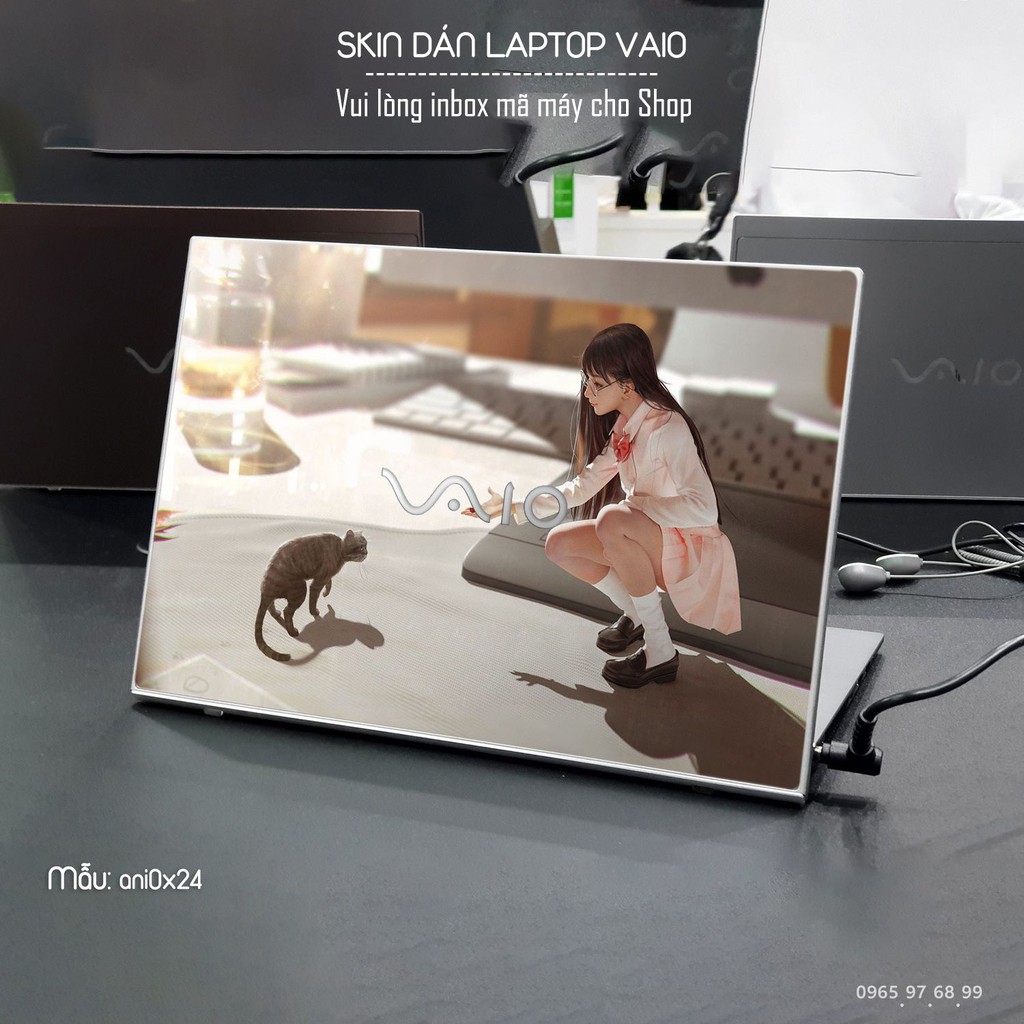 Dán decal cho các dòng Laptop Sony Vaio in nhiều mẫu cực dễ thương dành cho con gái