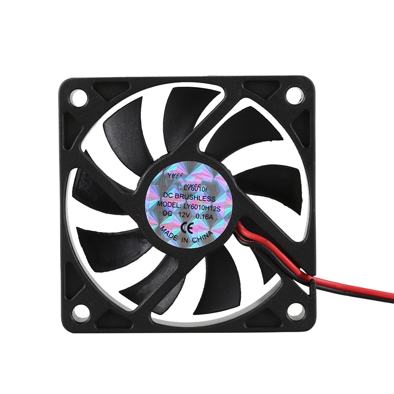 Ốp lưng PC để bàn DC 12V 0,16A 60mm 2 chân Quạt làm mát