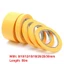 TOPTOOLCX 1PC 50M Băng keo thủ công DIY Giấy vẽ tranh màu vàng