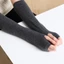 Găng Tay Dài Không Ngón Sọc Nữ Bé Gái Cotton Handschoenen
