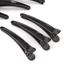 Yoo 1Pc Nữ Bé Gái Nhựa Đen Đơn Prong Kẹp Tóc Chuyên Nghiệp Làm Tóc S