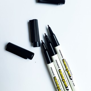 Hộp 12 Chiếc Bút Dạ Dầu Nhiều Màu, Bút Lông Dầu Monami Namepen F/ Namepen M (Hộp 12 cây)