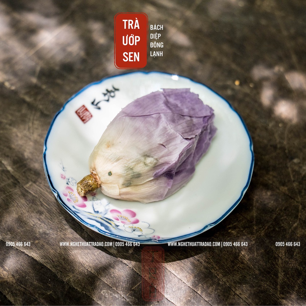 Trà ướp sen bách diệp, trà sen, 1 gói 1 búp