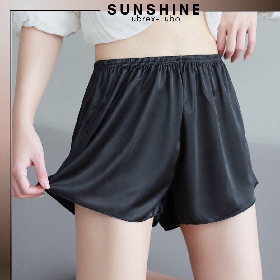 Quần short nữ mặc ngủ thoáng mát full size rẻ đẹp nâu đen SUNSHINE