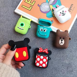 Lilyrose Store Cute Small Apple Airpods 1 2  Pro Case  Mickey Bunny Mike Case AirPods Wireless Earphone Cover