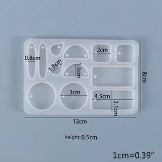 Khuôn silicone làm trang sức bông tai thủ công diy