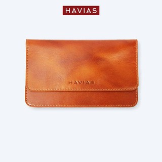 Ví Da HAVIAS Da Bò nhập khẩu cao cấp dáng dài ví da nam nữ unisex thiết kế tối giản MOMO2