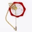 DELMER Phụ Kiện Thời Trang Nhiều Màu Hoa Hồng Ve Áo Pin Nam Phù Hợp Với Chú Chổi Boutonniere Phong Cách Lá Thổ Cẩm Chân