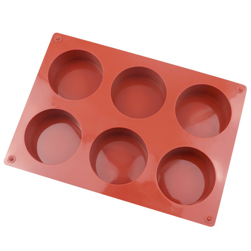 Khuôn silicone Làm Bánh 6 Ô Tiện Lợi
