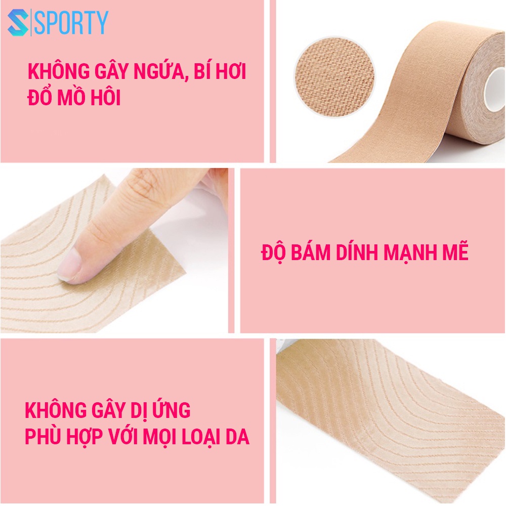 Băng keo dán ngực, nâng ngực dành cho nữ ML8, bám dính chắc chắn có thể tạo nhiều kiểu SPORTY