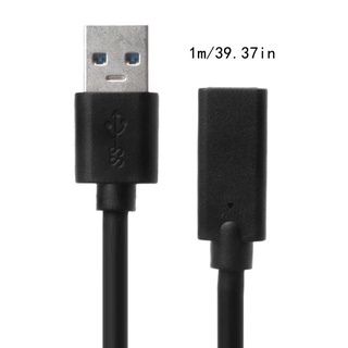 USB 3.0 Male to Type C Female Adapter Cable for USB C Charging and Data Sync 1m