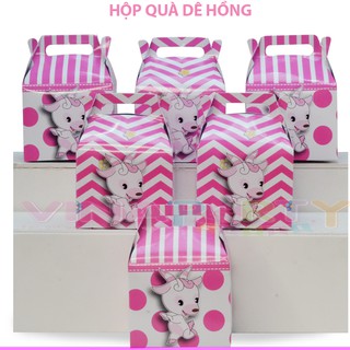 ( 9 MẪU ) Hộp quà theo chủ đề bé gái SET 6 cái