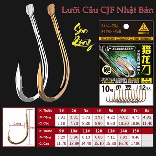 Lưỡi Câu Cá CJF Săn Rồng Có Ngạch Lưỡi Câu Đài Săn Hàng Siêu Bén Chất Liệu Cao Cấp