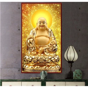 Cười Phật Treo Tường Tranh Trang Trí Phật Giáo Poster In Canvas Trang Trí Tường Nhà Tranh Tường Nghệ Thuật Maitreya Tượng Phật