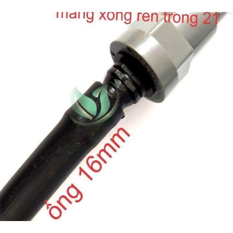 Ren 21 ra 16  gắn  PE 16MM ra ren ngoài 21mm PVC- Hệ thống tưới phun mưa