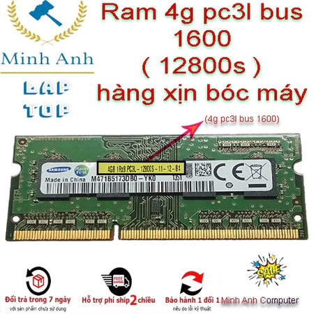 RAM Laptop 2G DDR3 cũ tháo máy Bus 1333 / Bus 10600s 8500s / (Ram Laptop PC3-2G cũ)