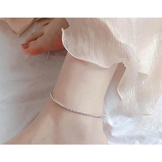 Lắc chân xù bạc ta nguyên chất- chính hãng-Trang sức bạc LOPA