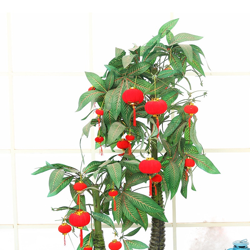 Lồng đèn đỏ mini bằng nhựa phong cách Trung Hoa trang trí năm mới