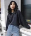 Áo Croptop Tay Dài Phồng
