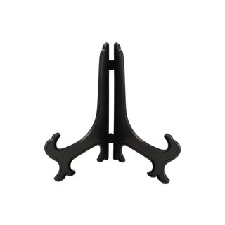 Black Plastic Easel Plate Display Stand Picture Frame Photo Pedestal CHolder