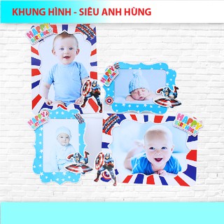 (9 MẪU)KHUNG HÌNH GIẤY MẪU BÉ TRAI-SET 4 KHUNG