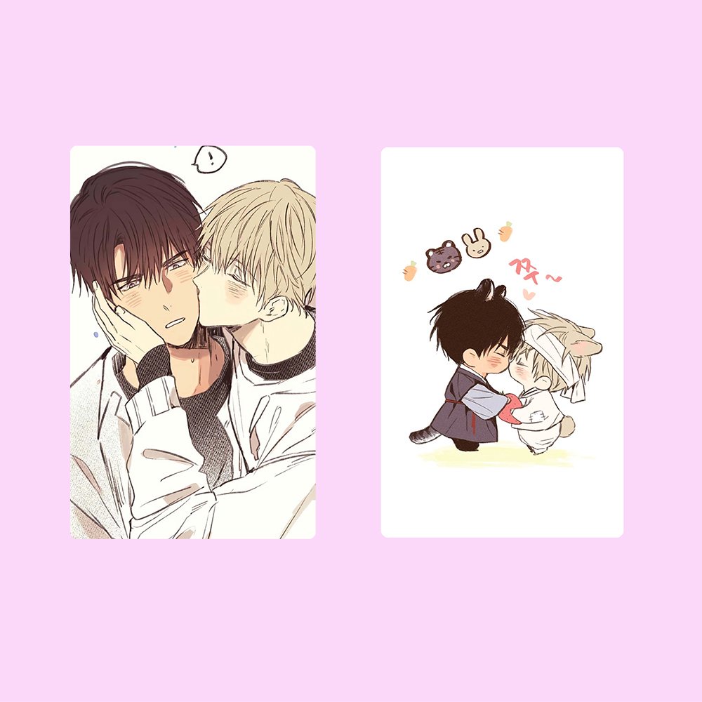 Ảnh card bo góc in hình NO LOVE ZONE Không Chốn Yêu Đương manhwa BL thẻ ...