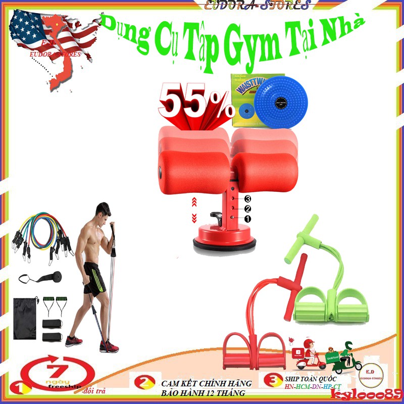 🏋️‍♀️Giảm cân tại nhà🏋️‍♂️DỤNG CỤ TẬP CƠ BỤNG TẠI NHÀ kèm  deal sốc xoay eo,  tummy, dây kéo ngũ sắc,...eudora-stores