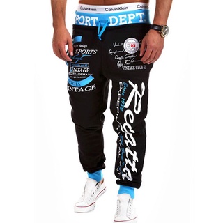 Nam Thể Thao Chữ Mồ Hôi Quần Chạy Bộ Quần Jogger Tracksuit Đáy Trung Thực