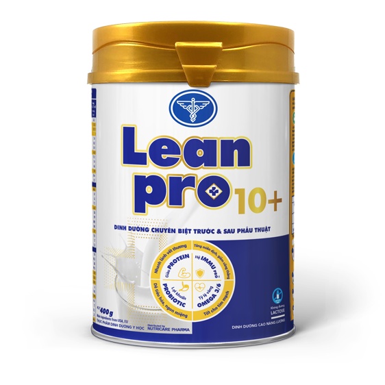 Sữa bột LeanPro 10+ - dinh dưỡng chuyên biệt trước và sau phẫu thuật