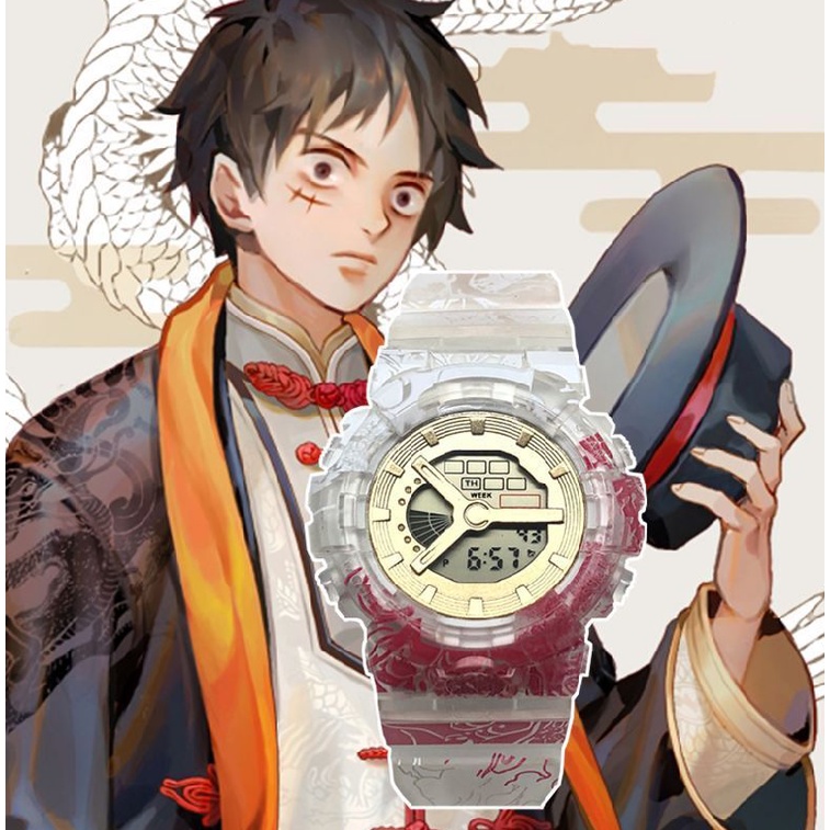 Đồng Hồ Điện Tử Đèn Led Casio Anime One Piece HT3 Cho Trẻ Em