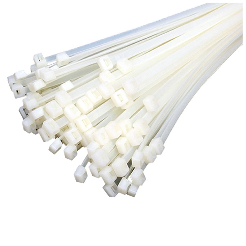 Dây buộc cáp Dây buộc cáp / Dây buộc Zip Màu sắc: trắng Kích thước: 140 mm x 2,5 mm 50 chiếc