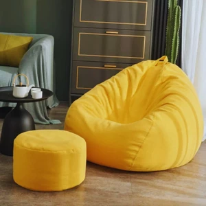 Ghế Sofa lười hạt xốp 3II HOME Vỏ ghế chất liệu vải cao cấp dáng quả lê 3 size XL/L/ M nhiều màu sắc