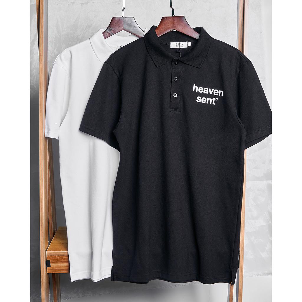 Áo polo HEAVEN SENT thanh lịch - Áo cotton cao cấp