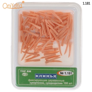 Kqhl # Bộ 100 Miếng Gỗ Chêm Cố Định Nha Khoa