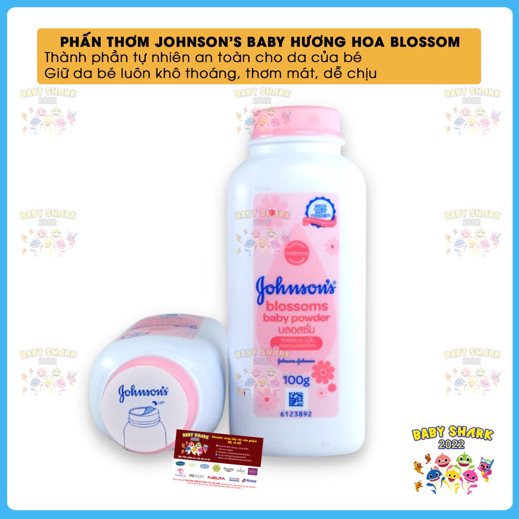 Phấn thơm Johnson's Baby Powder, phấn rôm cho bé 50g/65g/100g | Shopee ...